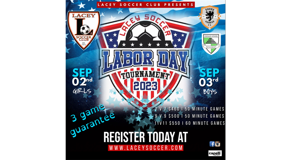 2023 Lacey Soccer Labor Day Tournament